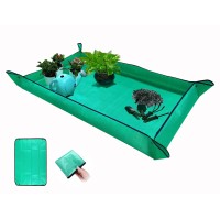 Biuwing Extra Large Plant Repotting Mat Thickened Waterproof For Indoor Plant Transplanting And Mess Control Foldable Succulent