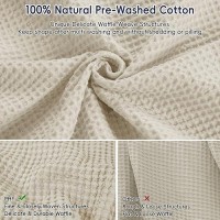 Phf 100 Cotton Waffle Weave Blanket Oversized King Size 120X 120 Washed Soft Lightweight Breathable Oversize Huge Blanket