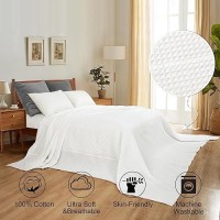 Phf 100 Cotton Waffle Weave Blanket Oversized King Size 120X 120 Washed Soft Lightweight Breathable Oversize Huge Blanket