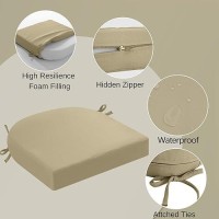 Idee-Home Outdoor Chair Cushions Set Of 4  Thick 3