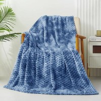 Exclusivo Mezcla Extra Large Soft Fleece Throw Blanket 50X70 Inches 3D Clouds Stylish Jacquard Throw Blanket For Couch Cozy So