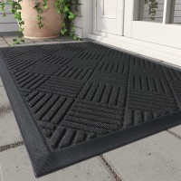 Montvoofront Door Mat Outdoor Indoor Entrance Doormatwelcome Mat Outside Door Mats For Home Entrance Durable Absorbent Non Sli