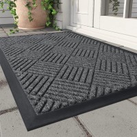 Montvoofront Door Mat Outdoor Indoor Entrance Doormatwelcome Mat Outside Door Mats For Home Entrance Durable Absorbent Non Sli