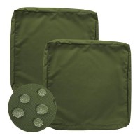 Gueglsa Outdoor Cushion Covers 24X22X4 Inch  Patio Seat Cushion Slipcovers Replacement  Water Repellent Chair Cushion Slip Cover  Set Of 2  Green