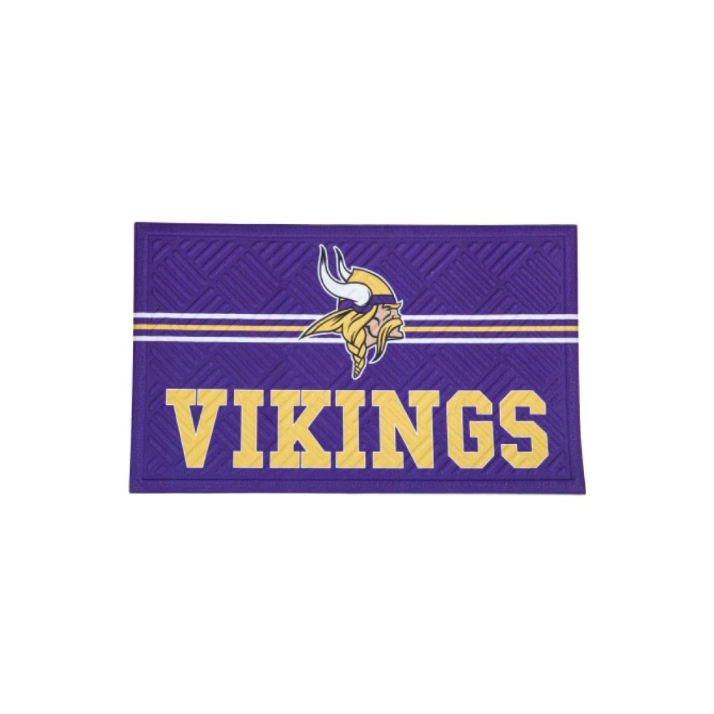 Team Sports America Nfl Entrance Doormat 28 X 16 Inches Embossed Cross Hatch Non Slip Backing Indoor And Outdoor Home