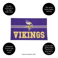 Team Sports America Nfl Entrance Doormat 28 X 16 Inches Embossed Cross Hatch Non Slip Backing Indoor And Outdoor Home