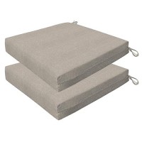 Honeycomb Outdoor Cushion Set 20 X 20 Solarvie Taupe Dining Patio Cushions