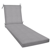 Honeycomb Outdoor Chaise 225 W X 70 L Heathered Solid Grey Patio Cushion