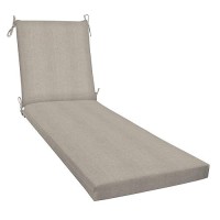 Honeycomb Outdoor Chaise 225 W X 70 L Heathered Solid Taupe Patio Cushion