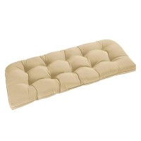 Downluxe Outdoor Bench Cushion For Patio Furniture Waterproof Tufted Overstuffed Porch Swing Cushions Memory Foam Outdoor Love