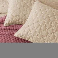 Exclusivo Mezcla Soft Quilt Set Queen Full Size 3 Pieces Lightweight Quilts Brich Beige Bedspreads Coverlets Bedding Set For Al