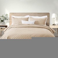 Exclusivo Mezcla Soft Quilt Set Twin Size 2 Pieces Lightweight Quilts Brich Beige Bedspreads Coverlets Bedding Set For All Seas