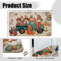 Voanos Fall Decorative Doormat Hello Fall Door Mat Gnome And Pumpkins Truck Welcome Floor Door Mat For Indoor Outdoor Entrance