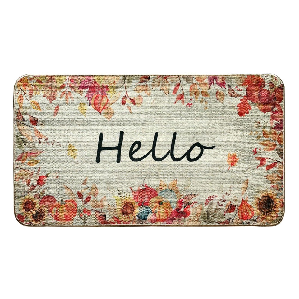 Voanos Fall Hello Door Mat