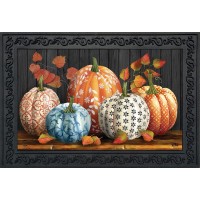 Briarwood Lane Elegant Pumpkins Doormat 30 X 18 Indoor Outdoor