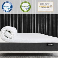 Valuxe 4 Inch Gel Memory Foam Mattress Topper Queen Size High Density Cooling Pad Pressure Relief Bed Topper With Removable W