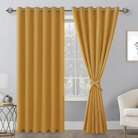 Hiasan Room Darkening Curtains For Bedroom 70 X 84 Inches Thermal Insulated Energy Saving Window Drapes For Living Roomdor