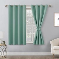 Hiasan Blackout Curtains For Bedroom 52 X 54 Inches Long Thermal Insulated Light Blocking Window Curtains For Living Room