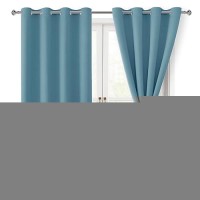 Hiasan Blackout Curtains For Bedroom 52 X 54 Inches Long Thermal Insulated Light Blocking Window Curtains For Living Room