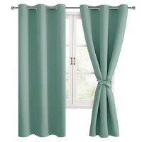 Hiasan Room Darkening Curtains For Bedroom Noise Reducing Energy Saving Blackout Window Curtain Panels Sewn With Tiebacks Se