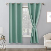 Hiasan Room Darkening Curtains For Bedroom Noise Reducing Energy Saving Blackout Window Curtain Panels Sewn With Tiebacks Se