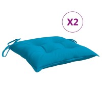 vidaXL Light Blue Chair Cushions Oxford Fabric Cushions for Home Garden Patio Furniture NonSlip Design 157x157x28