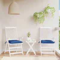 vidaXL Blue Chair Cushions Outdoor Seat Pads 2 pcs 157x157x28 Oxford Fabric PP Hollow Fiber Filling