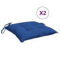 vidaXL Outdoor Chair Cushions 2 pcs 197x197x28 in Blue Oxford Polyester Fabric with PP Hollow Fiber Filling