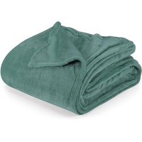 Utopia Bedding Celadon Fleece Blanket Queen Size Lightweight Fuzzy Soft Antistatic Microfiber Bed Blanket 90X90 Inch