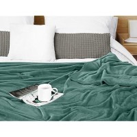 Utopia Bedding Celadon Fleece Blanket Queen Size Lightweight Fuzzy Soft Antistatic Microfiber Bed Blanket 90X90 Inch