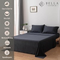 Bella Coterie Luxury California King Bamboo Sheet Set Organically Grown Ultra Soft Cooling For Hot Sleepers 18 Deep Po