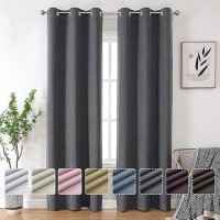 Ovzme 100 Blackout Curtains 96 Inch Length 2 Panels Set For Bedroom Full Light Sound Blocking Energy Efficient Thermal Insulat