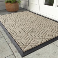 Yimobra Durable Front Entrance Door Mat Heavy Duty Outdoor Indoor Doormat Entryway Floor Mat Non Slip Rubber Backing Easy Cle