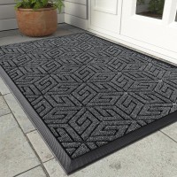 Yimobra Durable Front Entrance Door Mat Heavy Duty Outdoor Indoor Doormat Entryway Floor Mat Non Slip Rubber Backing Easy Cle