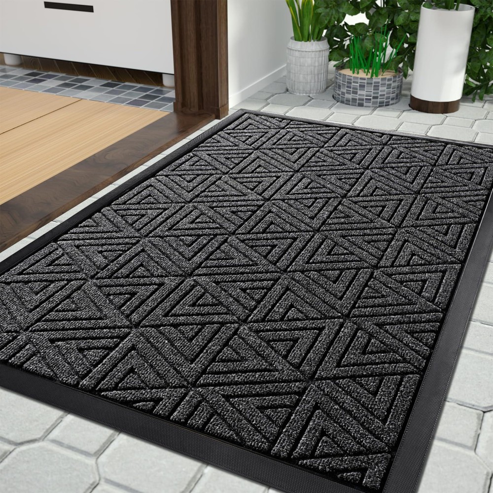 Yimobra Door Mat Outdoor Entrance Heavy Duty Durable Front Welcome Matt For Outside Home Entry Doormat For Back Patio Floor Po