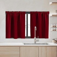 Ryb Home Small Window Curtains Blackout Insualting Privacy Curtains For Kids Bedroom Kitchen Bathroom Basement Cafe Cabinet Ti