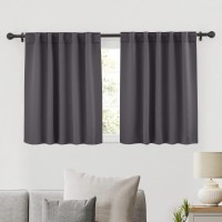 Ryb Home Bathroom Curtains Blackout Thermal Insulating Privacy Small Window Curtains Short For Bedroom Basement Kitchen Kids N