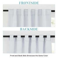 Ryb Home Bathroom Curtains Blackout Thermal Insulating Privacy Small Window Curtains Short For Bedroom Basement Kitchen Kids N