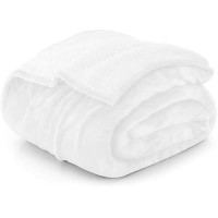 Utopia Bedding Sherpa Blanket California King Size White 102X96 Inches 480Gsm Thick Warm Plush Fleece Reversible Blanket Fo