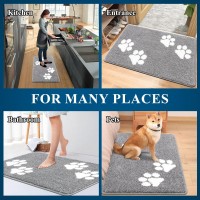 Vaukki Indoor Doormat Entryway Door Mat Non Slip Absorbent Mud Trapper Mats Lowprofile Inside Floor Mats Soft Washable Small