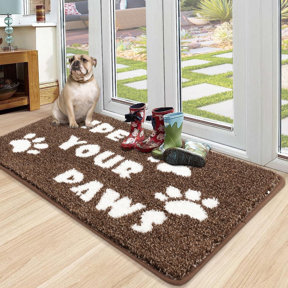 Vaukki Indoor Doormat Entryway Door Mat Non Slip Absorbent Mud Trapper Mats Lowprofile Inside Floor Mats Soft Washable Small