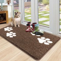 Vaukki Indoor Doormat Entryway Door Mat Non Slip Absorbent Mud Trapper Mats Lowprofile Inside Floor Mats Soft Washable Large