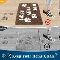 Vaukki Indoor Doormat Entryway Door Mat Non Slip Absorbent Mud Trapper Mats Lowprofile Inside Floor Mats Soft Washable Small