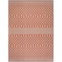 Nourison Positano Indooroutdoor Terracotta 8 X 10 Area Rug Easy Cleaning Non Shedding Bed Room Living Room Dining Room