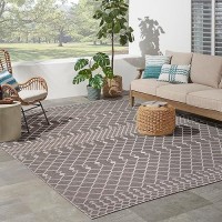 Nourison Positano Indooroutdoor Charcoal 8 X 10 Area Rug Easy Cleaning Non Shedding Bed Room Living Room Dining Room Ba