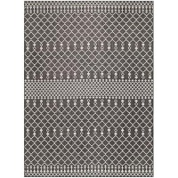 Nourison Positano Indooroutdoor Black 9 X 12 Area Rug Easy Cleaning Non Shedding Bed Room Living Room Dining Room Backy