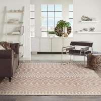 Nourison Positano Indooroutdoor Beige 9 X 12 Area Rug Easy Cleaning Non Shedding Bed Room Living Room Dining Room Backy