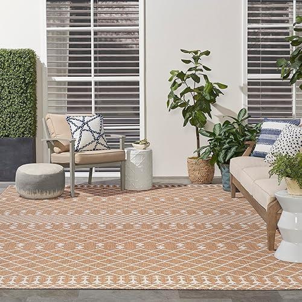 Nourison Positano Indooroutdoor Jute 9 X 12 Area Rug Easy Cleaning Non Shedding Bed Room Living Room Dining Room Backy