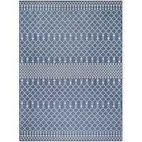 Nourison Positano Indooroutdoor Navy Blue 8 X 10 Area Rug Easy Cleaning Non Shedding Bed Room Living Room Dining Room B