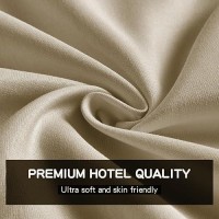 Freshculture Twin Xl Flat Sheet - Hotel Quality Twin Xl Flat Sheet Only - Brushed Microfiber Top Sheet - Ultra Soft & Breathable - Wrinkle-Free - Easy Care - Single Flat Sheet (Twin Xl  Beige)